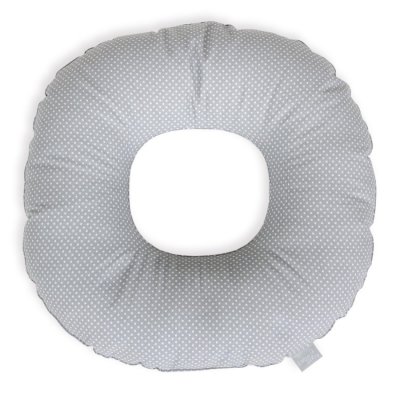 Ceba Baby poporodní kruh - Bílé malé puntíky/šedá