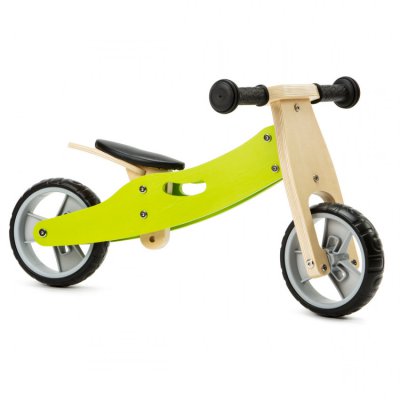 Nicko dřevěné odrážedlo 2v1 mini  - Zelené - obrázek