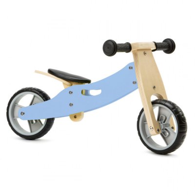 Nicko dřevěné odrážedlo 2v1 mini  - Modré - obrázek