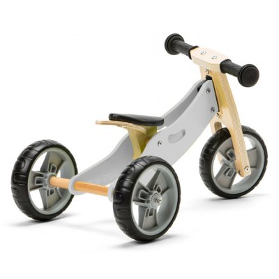 Nicko dřevěné odrážedlo 2v1 mini  - Šedé - obrázek