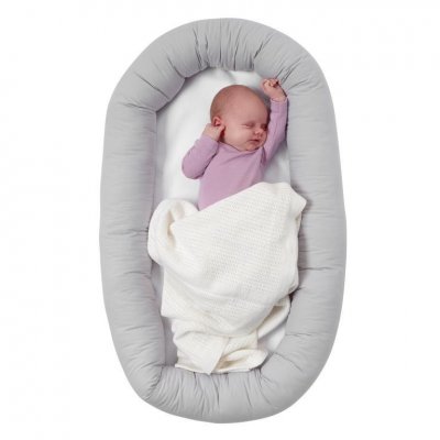 BabyDan dětské hnízdo Cuddle Nest - Light grey - obrázek