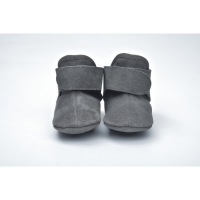 Lodger capáčky Walker Leather Basic  - Dark grey, 6 - 12 měsíců