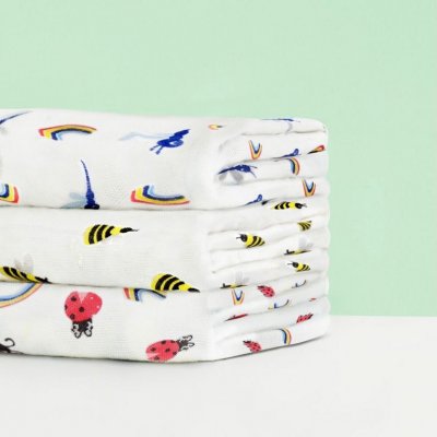 Bambino Mio mušelínové pleny Bamboo 3 ks - Bug´s life - obrázek