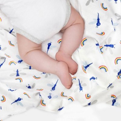 Bambino Mio mušelínové pleny Bamboo 3 ks - Bug´s life - obrázek