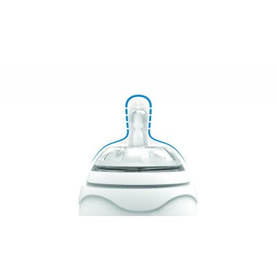 Nuvita sada 2 ks saviček s krytkou - 3 m+, střední průtok - obrázek