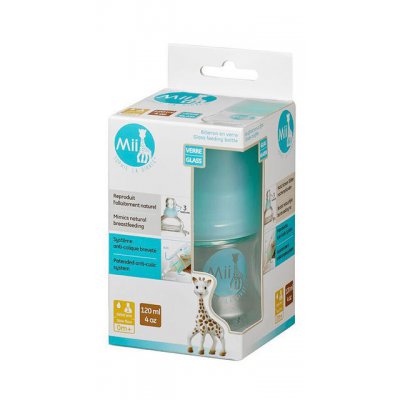 Vulli kojenecká láhev skleněná Mi Sophie la girafe - 120 ml - obrázek