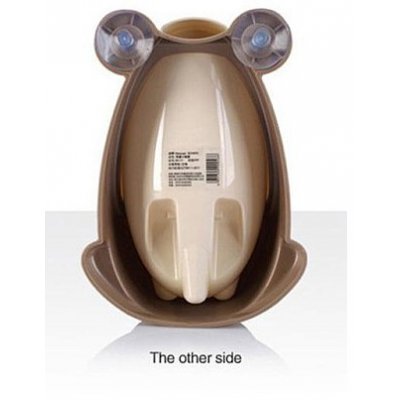 Baby Yuga dětský pisoár žába - Hnědý - obrázek