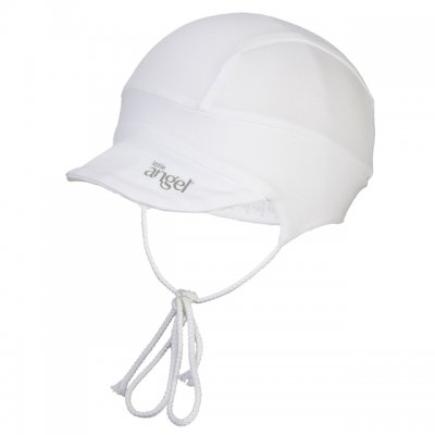 Little Angel kšiltovka tenká zavazovací Outlast® - Bílá, vel. 3 (42-44)