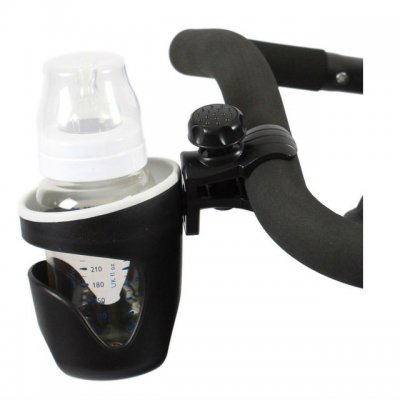 BabyDan univerzální držák nápojů na kočárky - Černý - obrázek