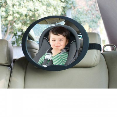 BabyDan nastavitelné zpětné zrcadlo do auta - Černé - obrázek