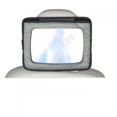 BabyDan držák tabletu a baby zrcadlo do auta - Lux grey - obrázek