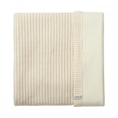 Joolz Essentials deka pletená žebrovaná - Off white
