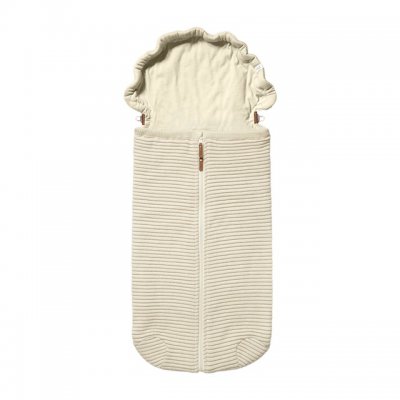 Joolz Essentials fusak pletený žebrovaný - Off white