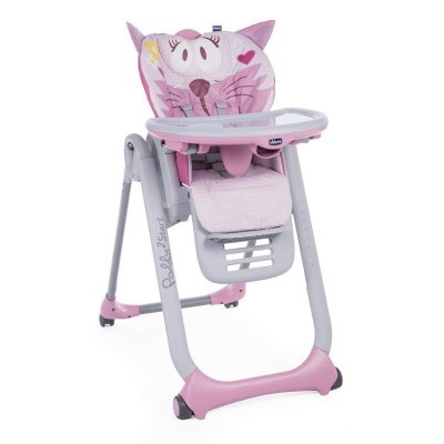 Chicco židlička jídelní Polly 2 Start - Miss Pink