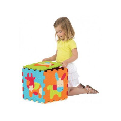 Ludi Puzzle pěnové 120 x 120 cm - Zvířátka - obrázek
