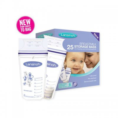 Lansinoh sáčky na skladování mateřského mléka - 25 ks