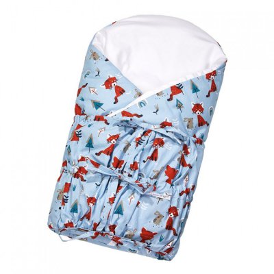 Little Angel zavinovačka šněrovací pevná záda Outlast® - Modrá - červená panda