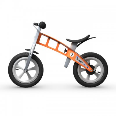 First Bike Odrážedlo Street s ruční brzdou - Orange