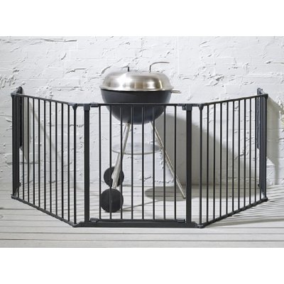 BabyDan krbová zábrana Flex L - Black - obrázek