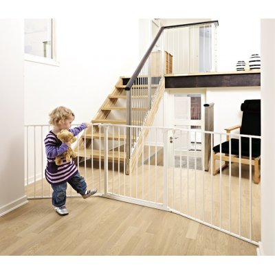 BabyDan krbová zábrana Flex L - White - obrázek