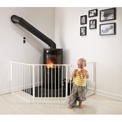 BabyDan krbová zábrana Flex L - White - obrázek