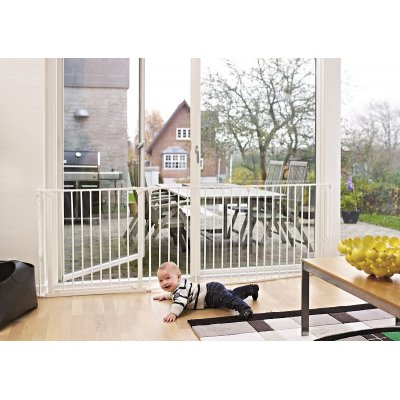 BabyDan krbová zábrana Flex L - White - obrázek