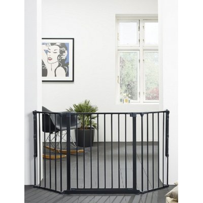 BabyDan krbová zábrana Flex M - Black - obrázek