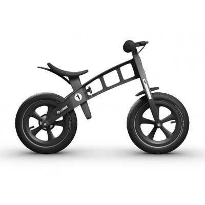 First Bike Odrážedlo Limited edition s ruční brzdou - Black - obrázek