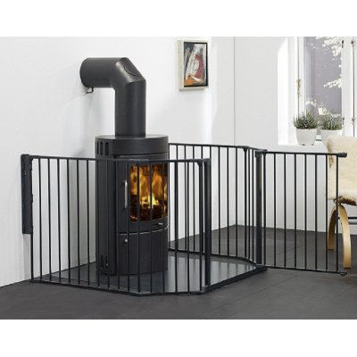 BabyDan krbová zábrana Flex XL - Black - obrázek