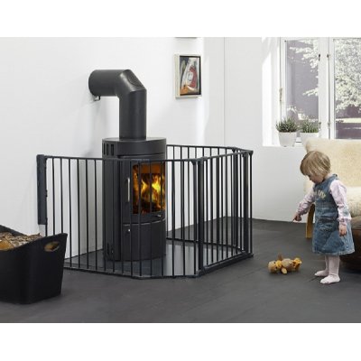 BabyDan krbová zábrana Flex XL - Black - obrázek