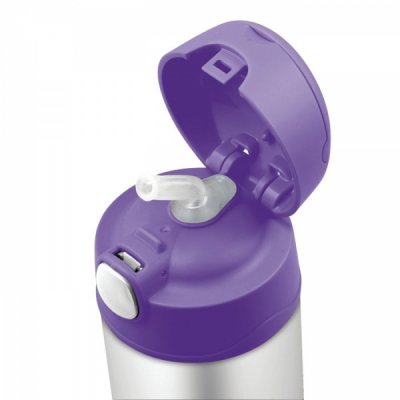 Thermos FUNtainer dětská termoska s brčkem 470 ml - Modrá - obrázek