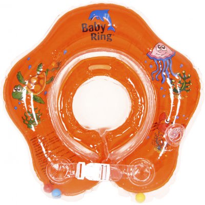 Baby Ring dětský plovací kruh - Oranžový, vel. 0 - 24 m