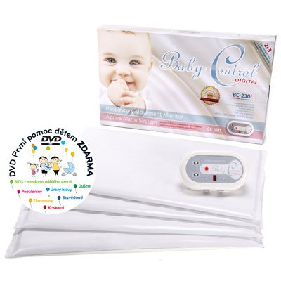 Baby Control Digital BC-230i - Pro dvojčata - Se dvěmi senzorovými podložkami pro každé dítě