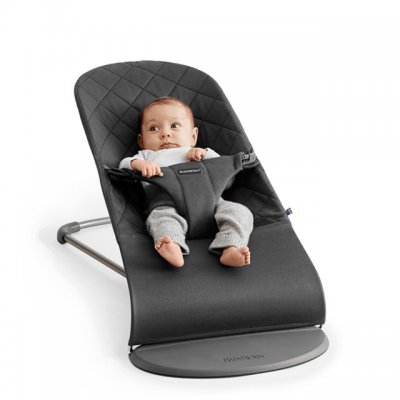 BabyBjörn lehátko Bouncer Bliss Cotton - Anthracite - obrázek