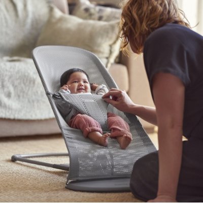 BabyBjörn lehátko Bouncer Bliss Mesh - Grey - obrázek