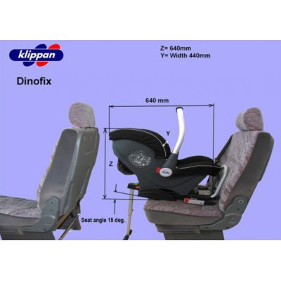 Klippan Dinofix  - Black/grey - obrázek