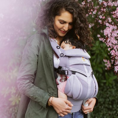 Ergobaby nosítko Omni 360 Cool Air Mesh - Lilac Grey - obrázek