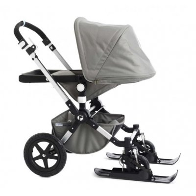 Snowalk lyže ke kočárku - Černá - obrázek