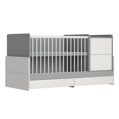 Faktum kombi postýlka Alda 120 x 70 cm - Silk Grey