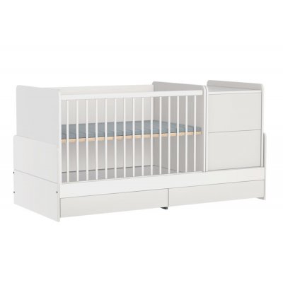 Faktum kombi postýlka Alda 120 x 70 cm - Ice Glossy