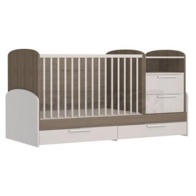 Faktum kombi postýlka Poppi s lištou proti okusu 120 x 70 cm