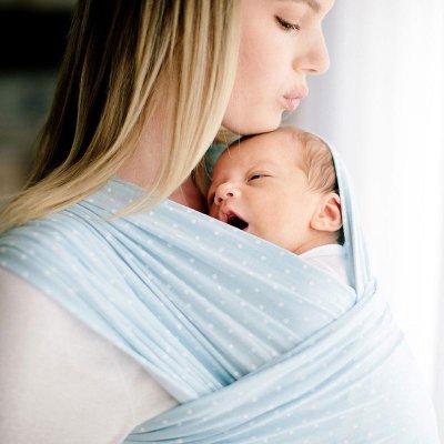 Ergobaby šátek Aura Wrap - Baby Blue - obrázek