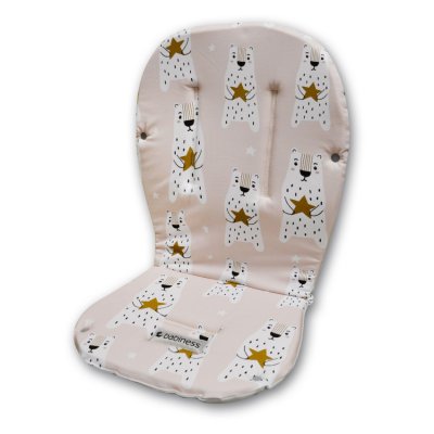 Babiness podložka do kočárku - Růžový medvídek