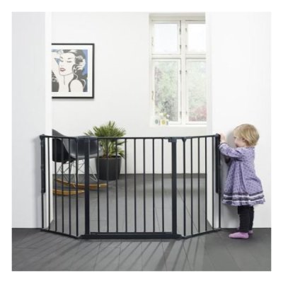 BabyDan prostorová zábrana Supreme Olaf - Černá, 90-140 cm - obrázek