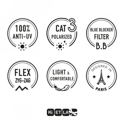 Kietla CraZyg-Zag sluneční brýle Buzz 6-9 let - Black - obrázek