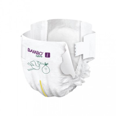 Bambo Nature dětské jednorázové pleny - XS 1 (2-4 kg) 22 ks - obrázek