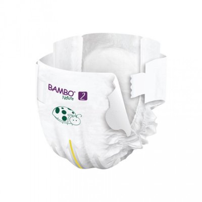 Bambo Nature dětské jednorázové pleny - S 2 (3-6 kg) 30 ks - obrázek