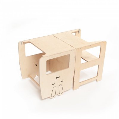 Craffox multifunkční učící věž přírodní - Králík - obrázek