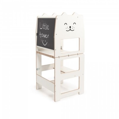 Craffox multifunkční učící věž bílá - Kočka - obrázek