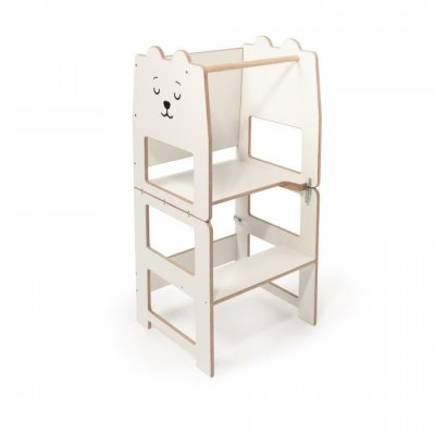 Craffox multifunkční učící věž bílá - Medvěd - obrázek